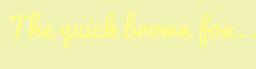 Image with Font Color FFFC86 and Background Color EFF2B1